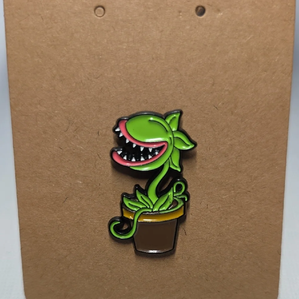Green and Brown Plant Enamel Pin